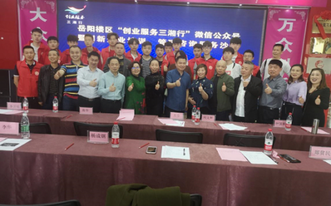 岳阳楼区严密组织创业服务三湘行活动日活动