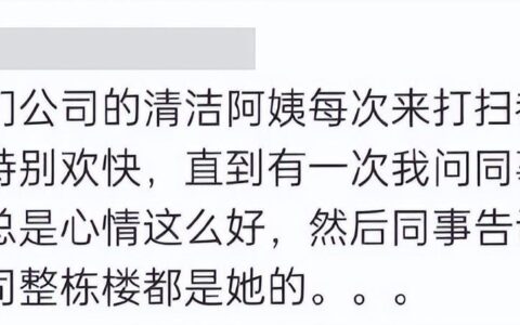 你公司的保洁阿姨，可能比你更懂代码！