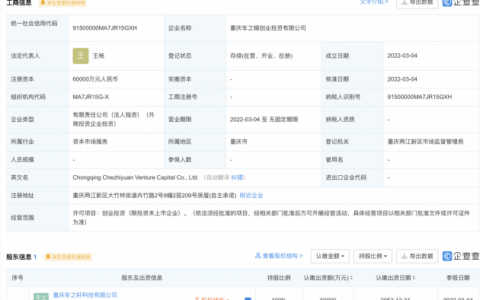 理想汽车投资成立创业投资公司 注册资本6亿元