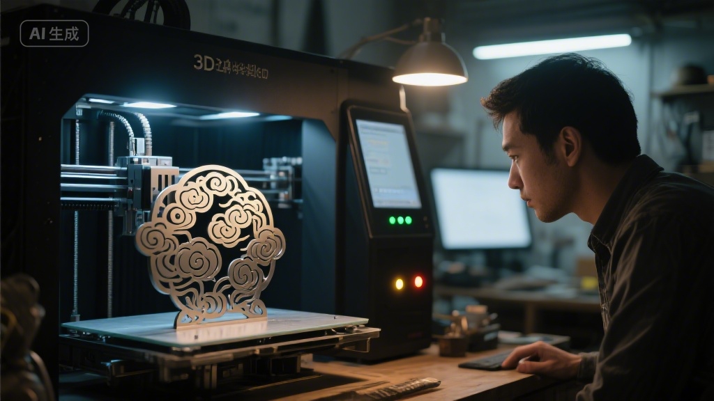 墨色与光痕：3D 打印编织的造物新章