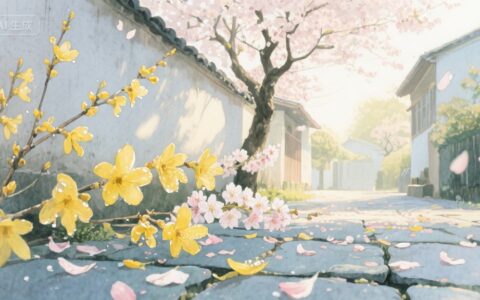 花影流转：时光里绽放的温柔诗行
