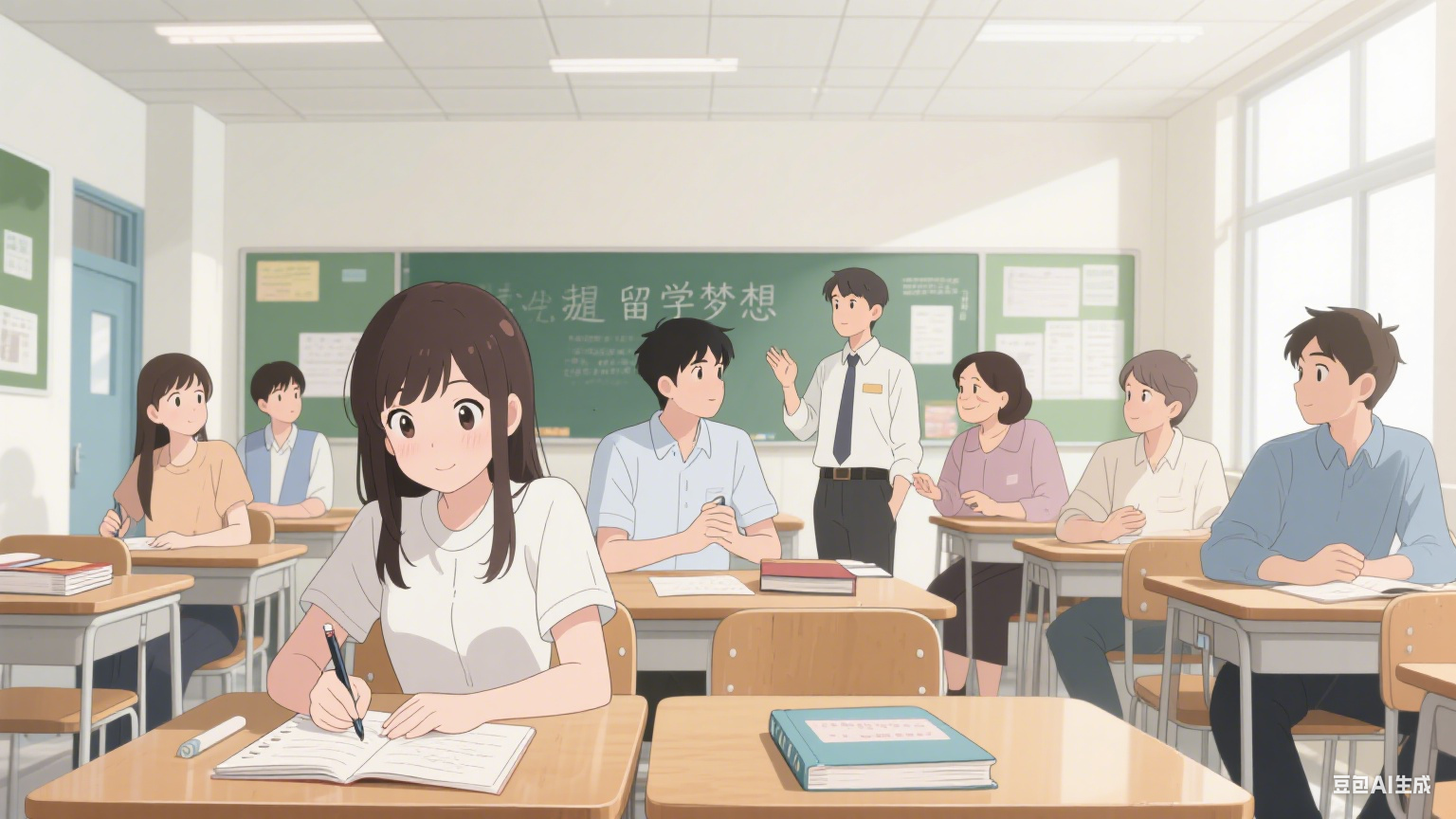 留学培训教室里的那些温暖与成长