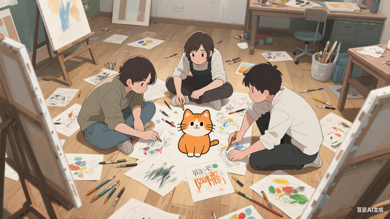 从画室角落到绘本货架：小橘猫 “阿橘” 的 IP 孵化记