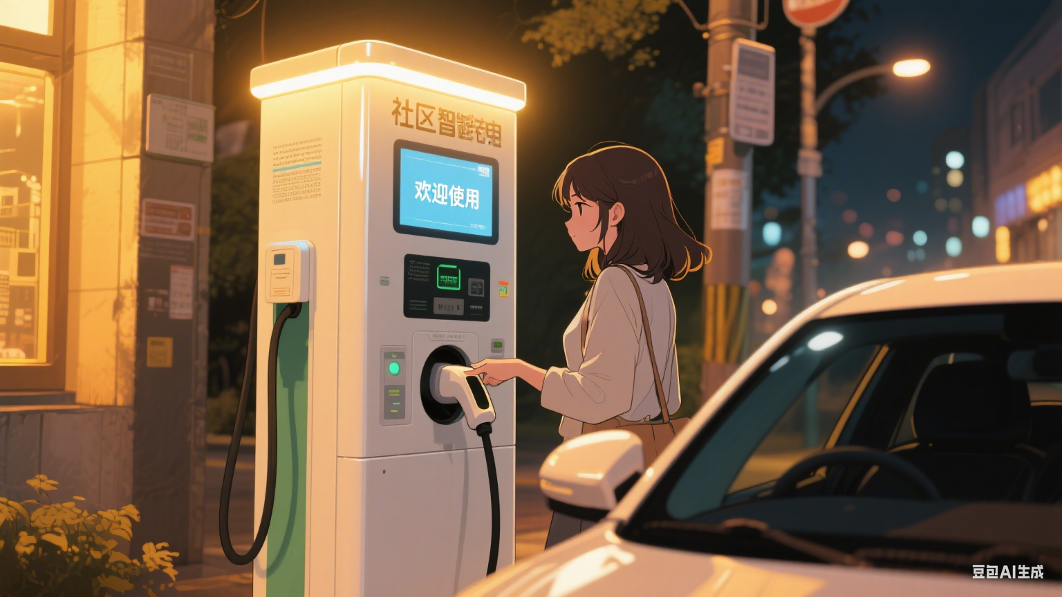 充电桩：深夜街头那盏为你亮着的暖灯