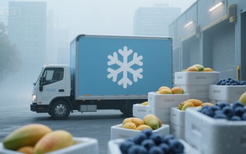 冷链：流动的冰与鲜的守护诗
