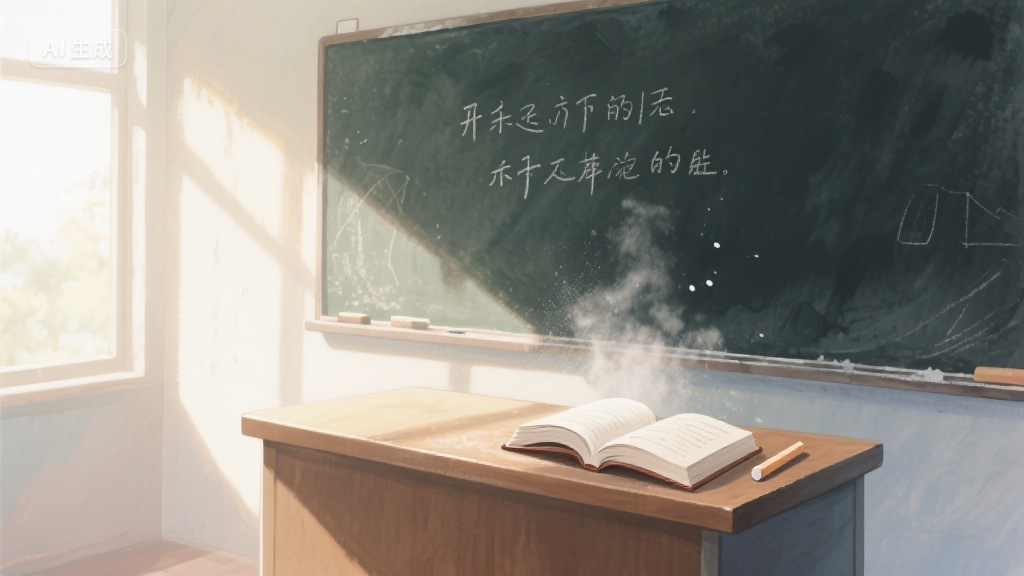 粉笔灰里长出的春天