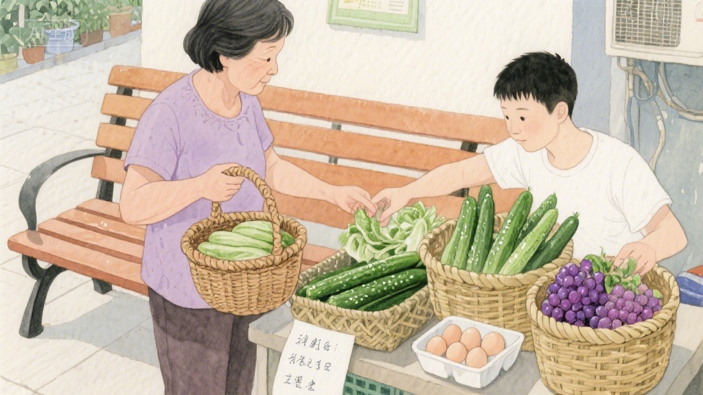 邻里间的微光市集：社区团购里的烟火与诗意