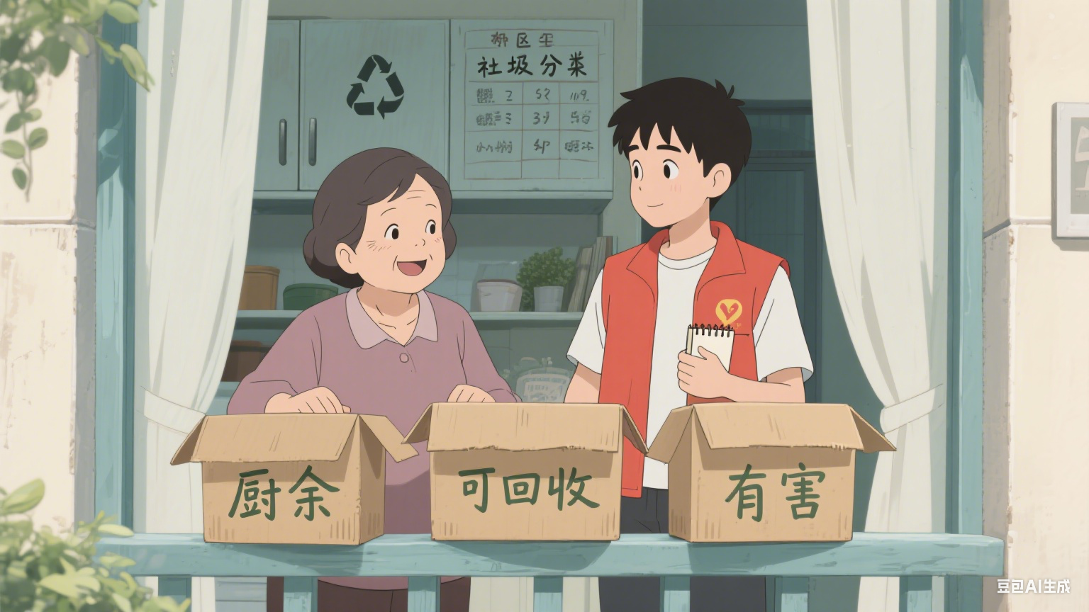垃圾桶旁的改变：张阿姨的垃圾分类日记