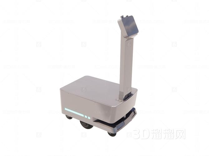 自主移动机器人AMR在电子车间中利用激光SLAM自主避障的俯视图