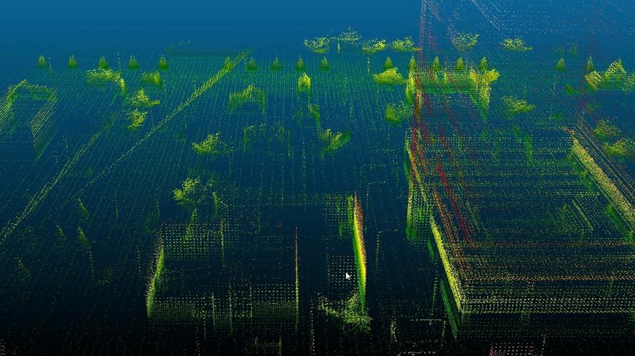 AMR激光SLAM建图反光干扰实拍示意图