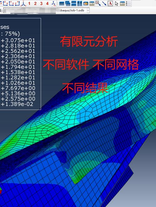 有限元分析网格畸形导致错误应力结果对比图