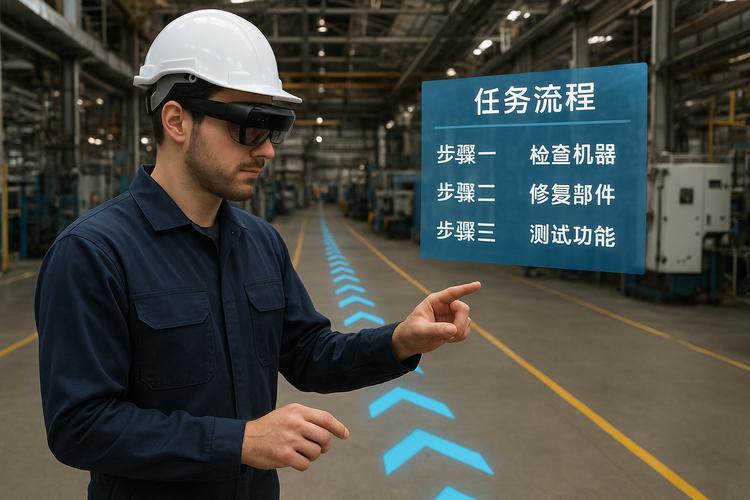 工厂车间AR辅助装配标准作业程序操作