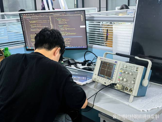 控制室工程师正在用HART手操器调试现场仪表