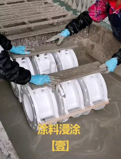消失模铸造涂料涂刷现场