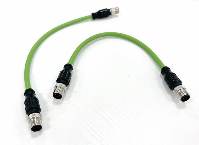 工业以太网现场布线M12连接器与屏蔽电缆