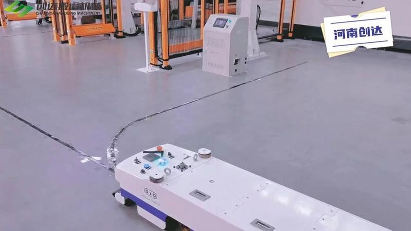 工业车间磁条导航AGV与激光SLAM对比场景