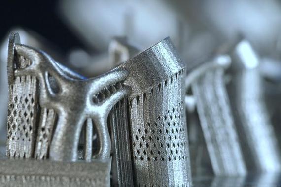 拓扑优化设计后的轻量化金属3D打印零件
