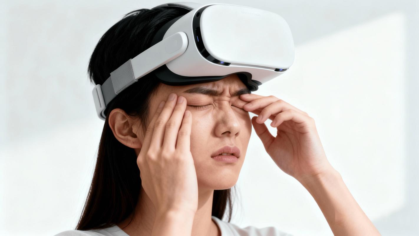 工业VR仿真运动延迟导致眩晕示意图