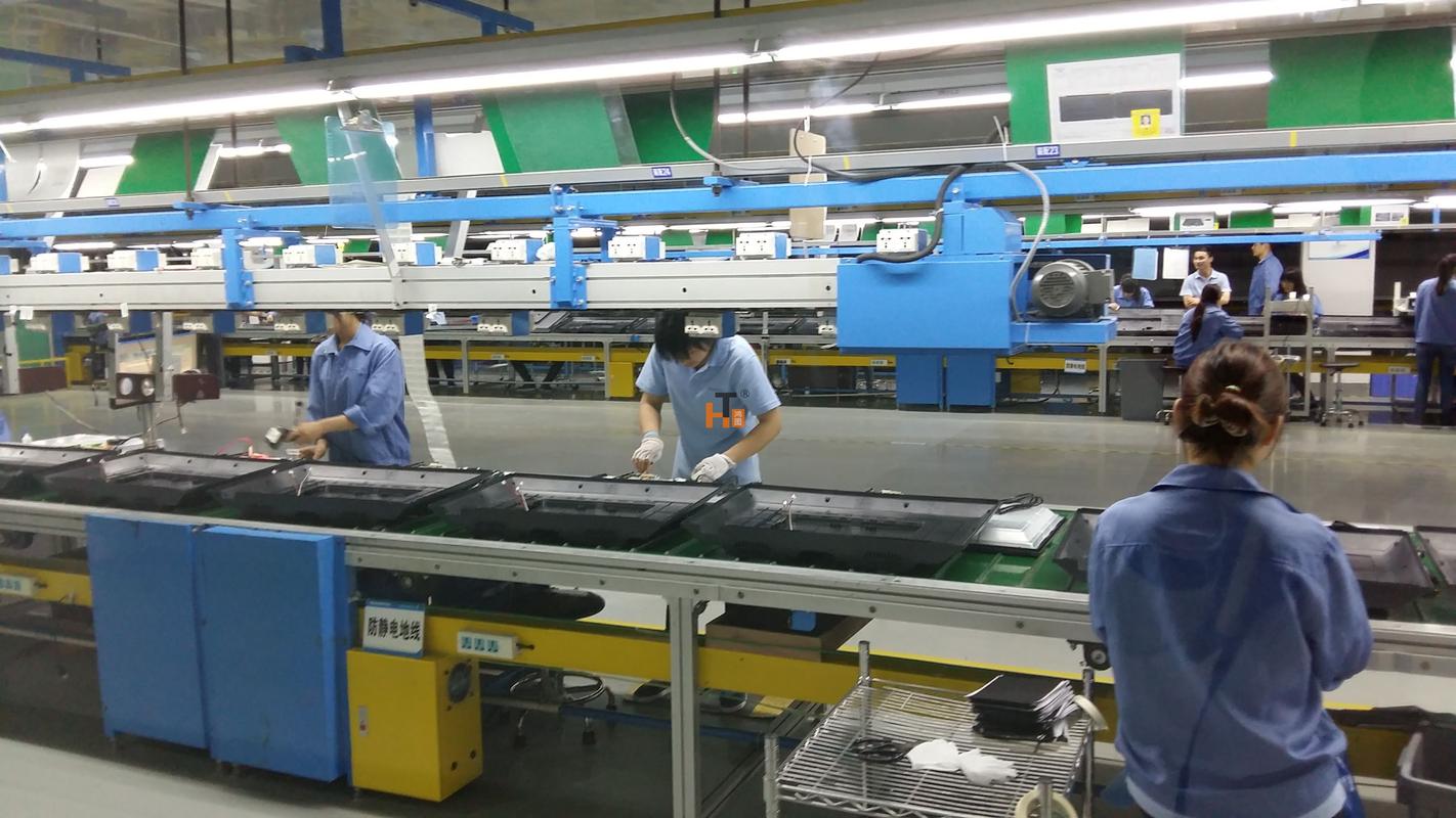 工厂柔性生产线工装摆放实景