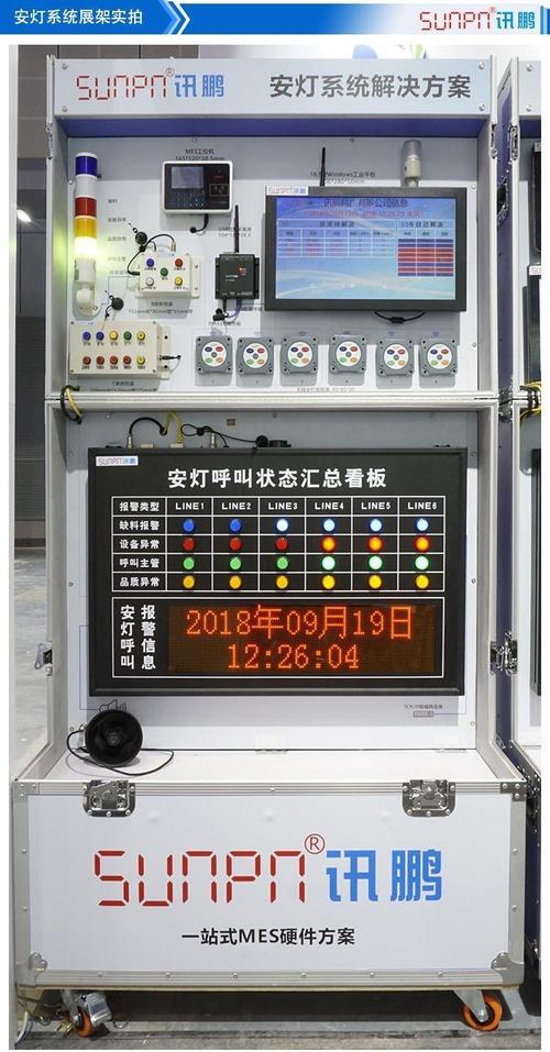 离散制造车间单件流安灯系统报警看板