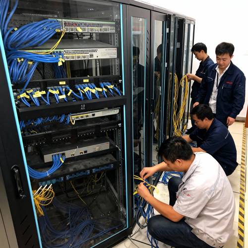 化工厂DCS冗余环网实际布线现场