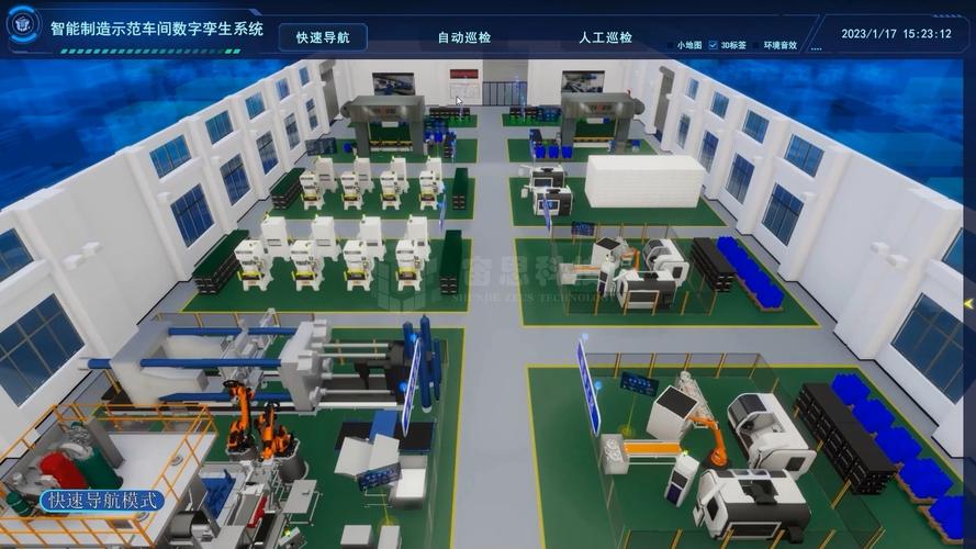 汽车焊装车间数字孪生模型监控界面