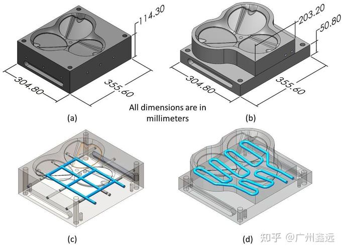 3D打印随形冷却镶件剖面实物图