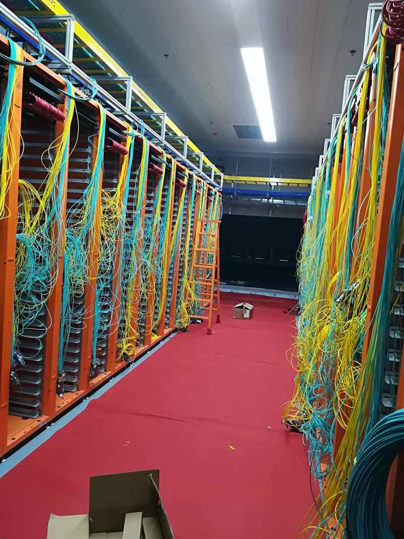 智能工厂现场总线网络综合布线实景图