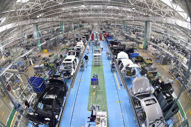 日本丰田工厂单件流生产线实拍